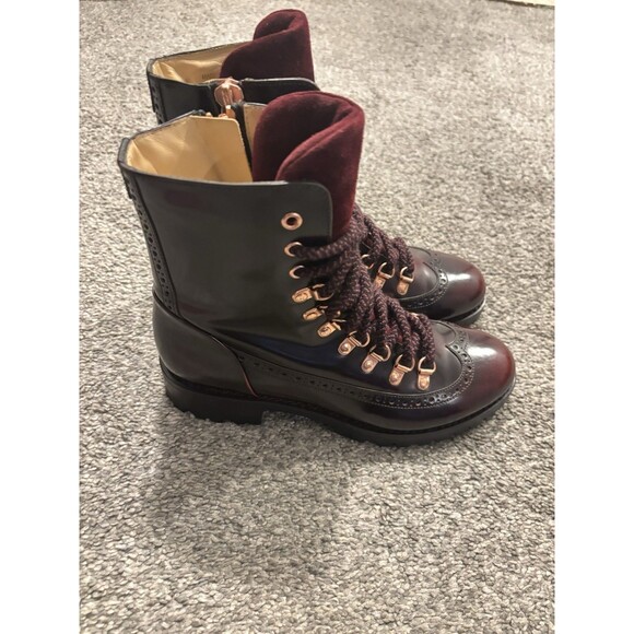 The Office Of Angela Scott Bordeaux Mr. Bernard Boots 37.5 US 7.5 - Picture 1 of 9